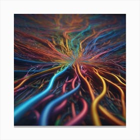 Colorful Wires 18 Canvas Print