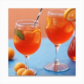 Apricot Iced Tea Canvas Print