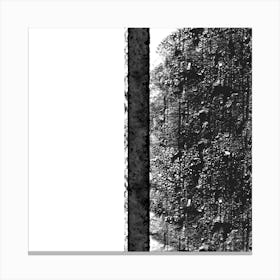 Grunge Style Black And White Painting Canvas Print