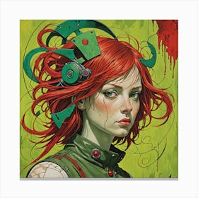 Girl With Red Hair Canvas Print