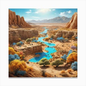 Desert Landscape 33 Canvas Print