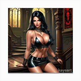 Sexy Vampire Canvas Print