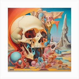'Skull' 3 Canvas Print
