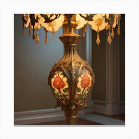 Victorian Table Lamp 1 Canvas Print