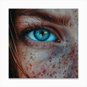 Freckled Eyes 1 Canvas Print
