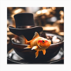 Goldfish In A Bowl 20 Canvas Print