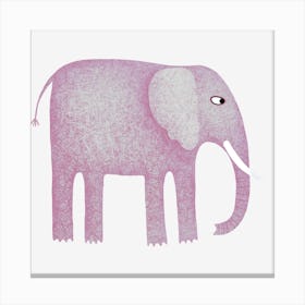 Pink Elephant Canvas Print
