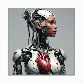 Heart Of Cyborg 4 Canvas Print