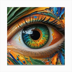 Colorful Eye Canvas Print