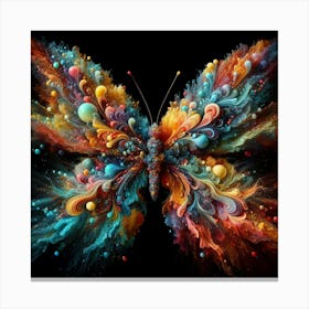 Abstract Butterfly Canvas Print