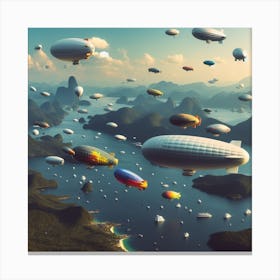 Blimps on air Canvas Print