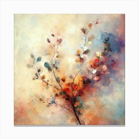 Abstract Plant Painting 7 Canvas Print