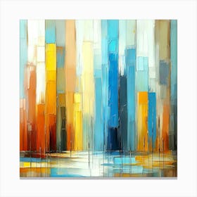 Abstract Cityscape Painting 1 Canvas Print