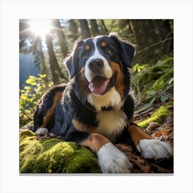 Bernese Mountain Dog 4 Canvas Print