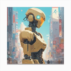 Robot City 1 Canvas Print