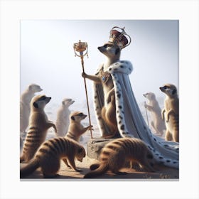 King Meerkat Canvas Print