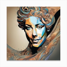 Woman'S Face Canvas Print