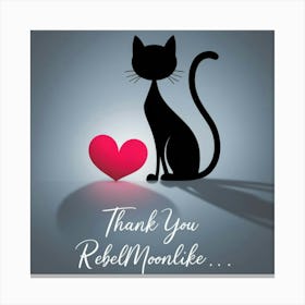 Thank You Rebel Moonkie Canvas Print