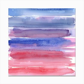 Watercolor Brush Strokes Canvas Print