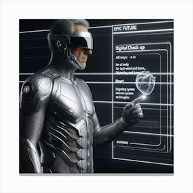 Futuristic Man 47 Canvas Print