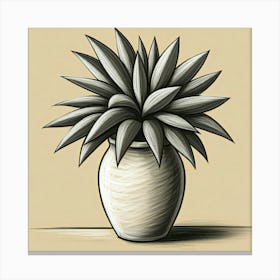 Plant In A Vase 1 Canvas Print