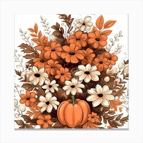 Thanksgiving Pumpkins Canvas Print