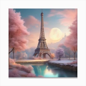 Paris Eiffel Tower Magical Landscape 1 Canvas Print