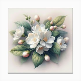 Flowers of Jasmine Canvas Print