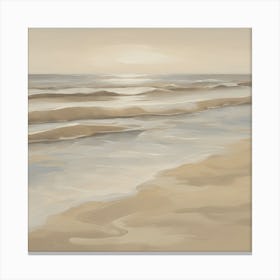 Sunset At The Beach Canvas Print