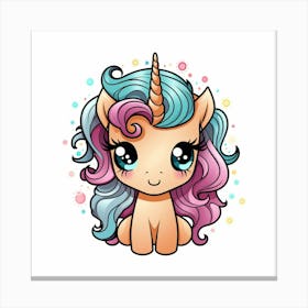 Cute Unicorn 229 Canvas Print