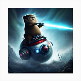 Star Wars Otter Canvas Print
