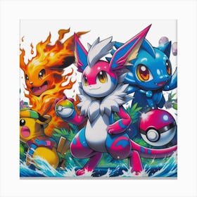 Pokemon Canvas Print