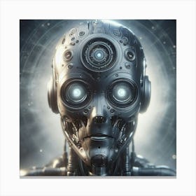 Robot Head 1 Canvas Print