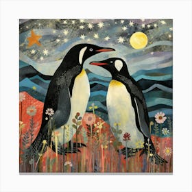 Bird In Nature Penguin 1 Canvas Print