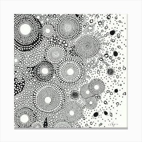 Black And White Drawing 1 Canvas Print