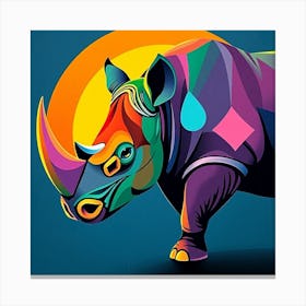 Rhino 6 Canvas Print