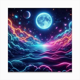 Psychedelic Wallpaper Canvas Print