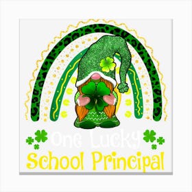 Hot Trend One Lucky School Principal St Patricks Day Canvas Print