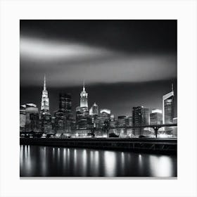 New York City At Night 18 Canvas Print