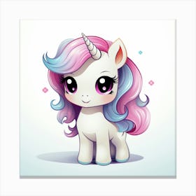 Cute Unicorn 75 Canvas Print