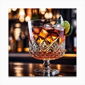 Cocktail In A Glass 3 Canvas Print