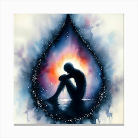 Person In A Teardrop Canvas Print