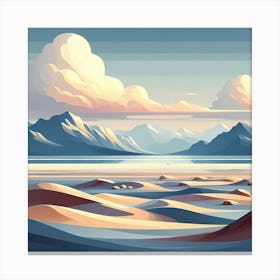 Abstract Landscape Painting 9 Canvas Print