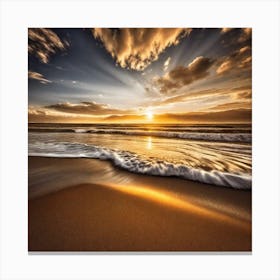 Sunset On The Beach 799 Canvas Print