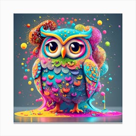 Colorful Owl Canvas Print