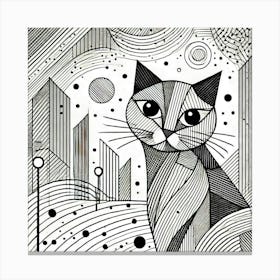 Duskridge City Cat Canvas Print