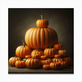Pumpkins Stock Videos & Royalty-Free Footage 1 Canvas Print
