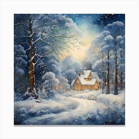 Pastel Glow Yuletide Charm 1 Canvas Print