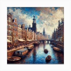 Amsterdam Canal 4 Canvas Print