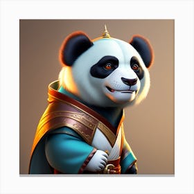 Brave panda Canvas Print